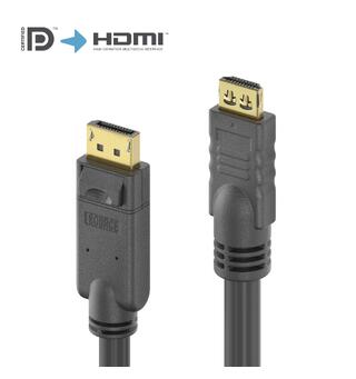 DisplayPort til HDMI kabel 4K 2m PureLink, PureInstall sort