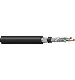 Kat6a S/FTP 4p PVC fleksibel dual kappe Belden CatSnake AWG24 (7x32) Sort, 500mT