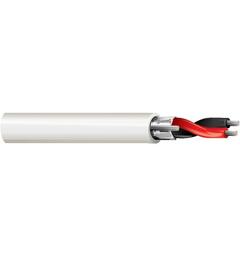 Lyd/kontroll 1p analog fleksibel Belden AWG22 Ø=3,4mm PVC Hvit, 305mT