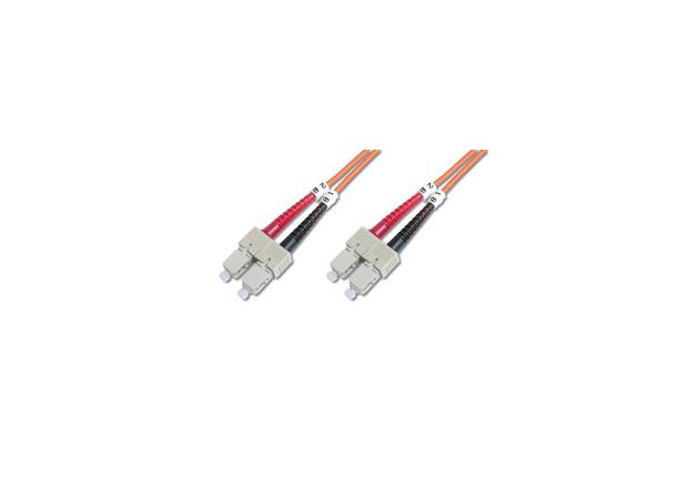 Patch Fiber OM1 SC/SC Orange 7m Duplex Halogenfri 3mm 