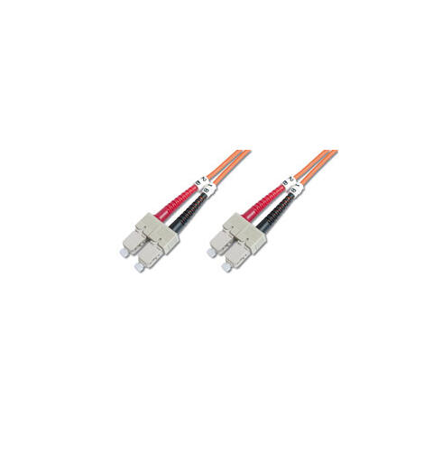 Patch Fiber OM1 SC/SC Orange 7m Duplex Halogenfri 3mm