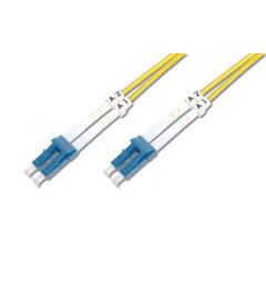 Patch Fiber OS2 LC-SC Gul 2m Duplex Halogenfri 3mm