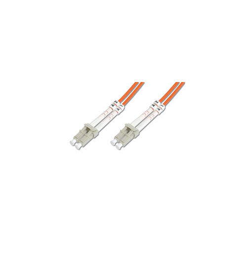 Patch Fiber  OM1 LC/LC Orange 10m Duplex Halogenfri 3mm