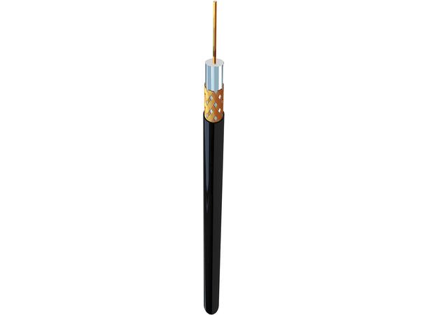 Videokoaks RG59 B/U MIL-C 3 GHz PVC sort, 500mT