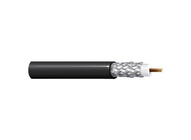 Videokoaks RG6 UHDTV 6 GHz SDI fleksibel Belden  Ø=6,9mm Sort, 305mT 