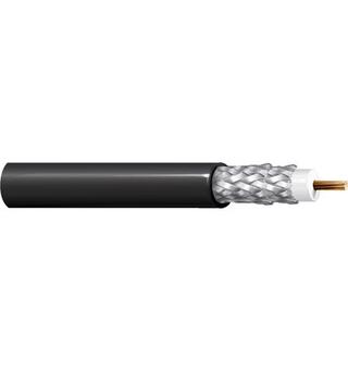 Videokoaks RG6 UHDTV 6 GHz SDI fleksibel Belden  Ø=6,9mm Sort, 305mT