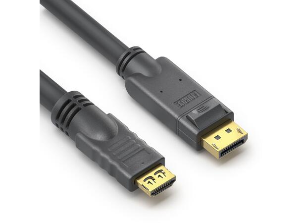 DisplayPort til HDMI kabel 4K 3m PureLink, PureInstall Sort 