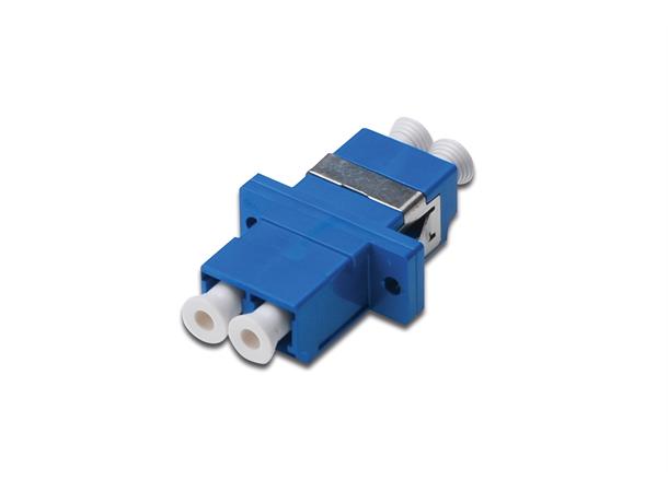 LC adapter duplex OS2 blå