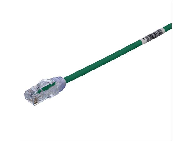 Patch Kat6A UTP grønn HF 2m , AWG28 Panduit Miniatyrpatch