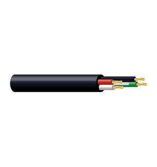 Høyttalerkabel 4x2,5mm2 HF Belden Ø=8,5mm  Dca-s1,d2,a1 Sort, 500mT