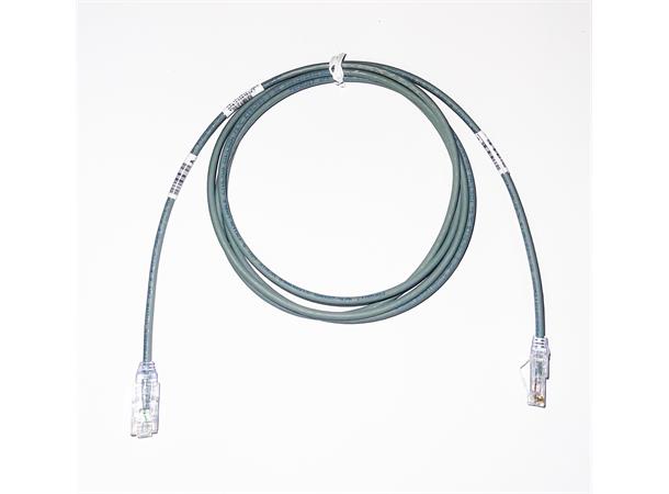 Patch Kat6A UTP grå HF 2m , AWG28 Panduit Miniatyrpatch