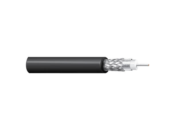 Videokoaks RG6 12GHz 4K 75 Ohm AWG18 HF Belden Ø=6,9mm LSZH Sort, 305mT 