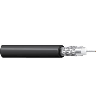 Videokoaks RG6 12GHz 4K 75 Ohm AWG18 HF Belden Ø=6,9mm LSZH Sort, 305mT