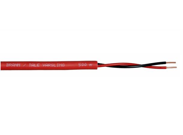 Brann- og Talevarsling 2x1mm LSZH Belden Dca-s2d2a1 rød, 500mT