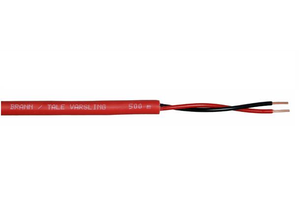 Brann- og Talevarsling 2x1mm LSZH Rød Belden Dca-s2d2a1, 500mT ...