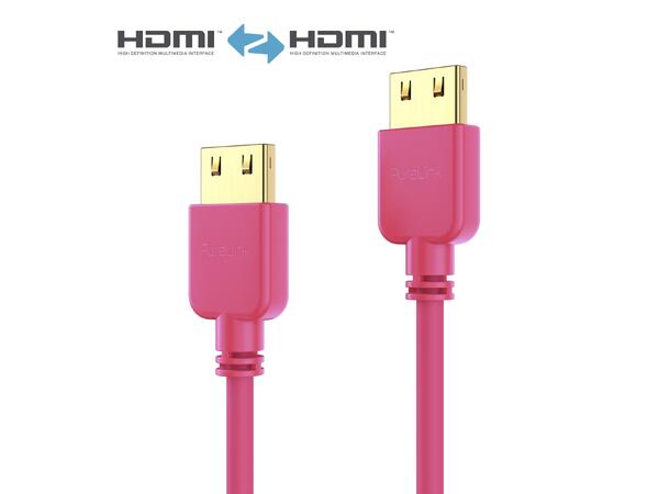 HDMI 2.0 Premium High Speed Tynn 2m PureLink,  PureInstall rød