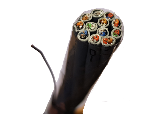 Mikrofonkabel YT-12S-K 12p AES/EBU DMX Belden Ø=15,1mm Dca-s2d2a1 Grå 500mT 