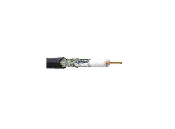 Videokoaks RG6 12GHz 4K 75 Ohm AWG18 HF Belden Ø=6,9mm LSZH sort, 500mT