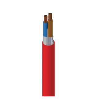 Funksjonssikker 2x1,5mm2  IEC 60331 Belden Ø=7,9mm Rød 500mT