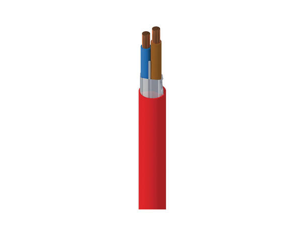 Funksjonssikker 2x1,5mm2  IEC 60331 Belden Ø=7,9mm rød 500mT 