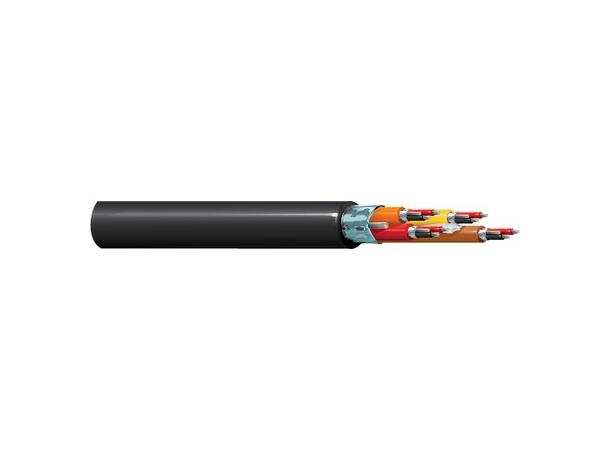 Mikrofonkabel fleksibel 12par Belden AWG24 Ø=14,2mm Sort, 305mT 