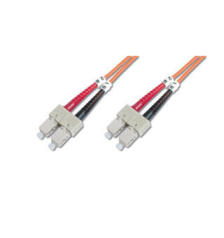 Patch Fiber OM1 SC/SC Orange 10m Duplex Halogenfri 3mm