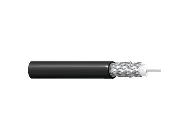 Videokoaks RG6/U 12GHz 4K UHD fleksibel Belden Ø=6,9mm PVC Sort, 305mT 