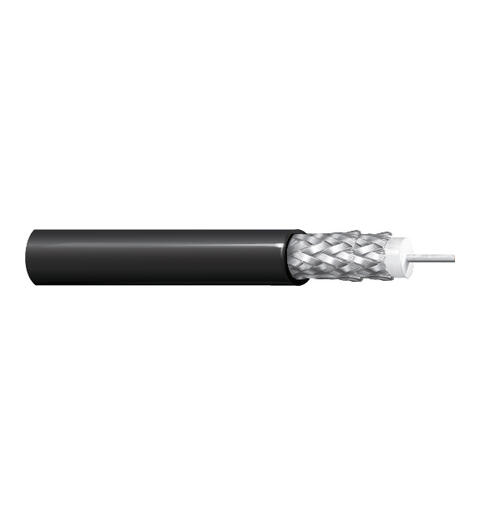 Videokoaks RG6/U 12GHz 4K UHD fleksibel Belden Ø=6,9mm PVC Sort, 305mT