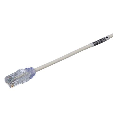 Patch kat6 UTP HF Offwhite 1.5m, AWG28 Panduit Miniatyrpatch