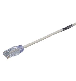 Patch kat6 UTP HF Offwhite 1.5m, AWG28 Panduit Miniatyrpatch