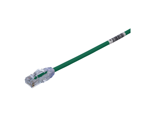 Patch kat6a UTP HF Grønn 3m, AWG28 Panduit Miniatyrpatch 