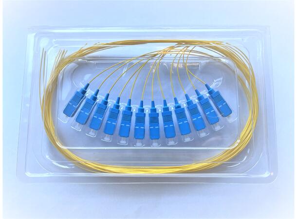 Pigtail OS2 SC 12-pakning Yellow