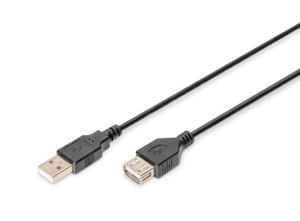USB 2.0 kabel  Han til Hun 3m Forlenger A-A 