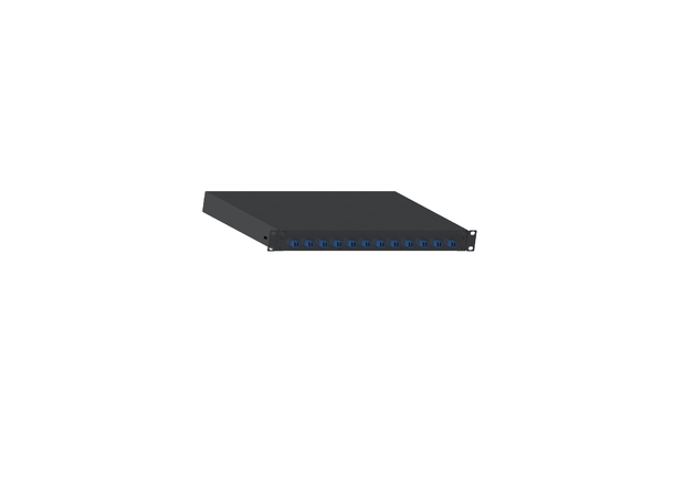 Fiberpanel 19" med 12xLC-D OS2 Blå Panduit 