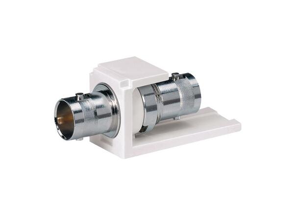 Mini-Com BNC Modul 75 Ohm Hvit