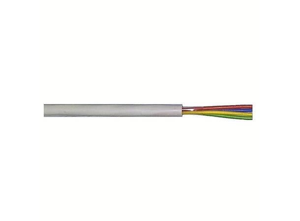 PFK 4x0.5mm2 Uskjermet signal/data/lyd Ø=6,3mm PVC Eca grå,100mS