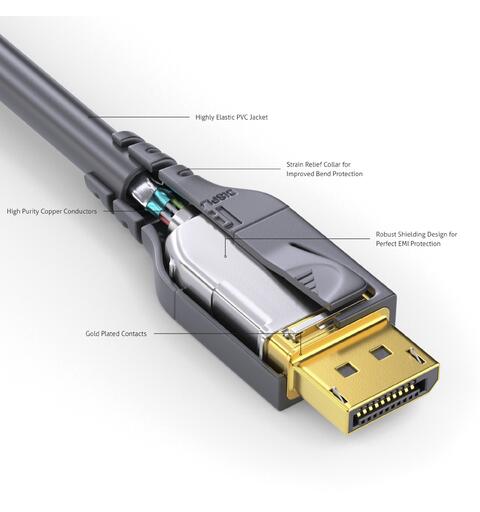 Patch DisplayPort 1.4 8K male/male 5m PureLink  PureInstall