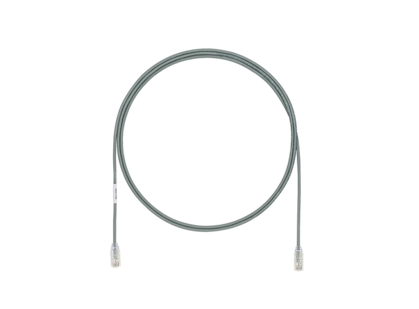 Patch kat6a UTP HF Grå 1m, AWG28 Panduit Miniatyrpatch 