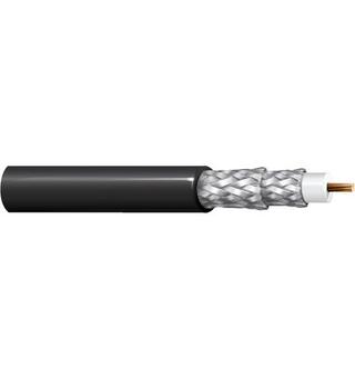 Videokoaks RG59 UHDTV 6 GHz fleksibel Belden Ø=5,9mm Sort, 305mT