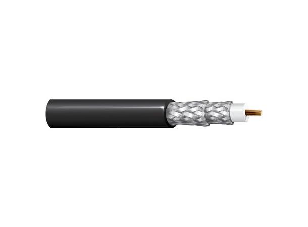 Videokoaks RG59 UHDTV 6 GHz fleksibel Belden Ø=5,9mm sort, 305mT