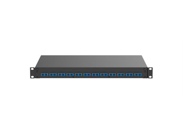 Fiberpanel 19" med 12xSC-D OS2 Blå Panduit 