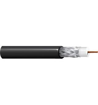 Videokoaks RG59 UHDTV 6 GHz SDI Belden Ø=5,9mm Dca-s1d1a1 Sort, 305mT