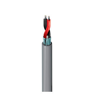 Lyd/kontroll 1p analog fleksibel Belden AWG22 Ø=3,5mm LSZH Grå, 500mT