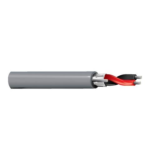 Lyd/kontroll 1p analog fleksibel Belden AWG22 Ø=3,4mm PVC Sort, 305mT