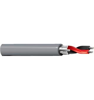 Lyd/kontroll 1p analog fleksibel Belden AWG22 Ø=3,4mm PVC Sort, 305mT
