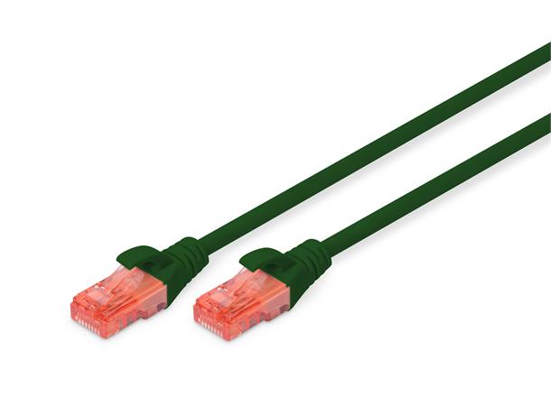 Patch Cat 6 U/UTP halogenfri Grønn 0,5m