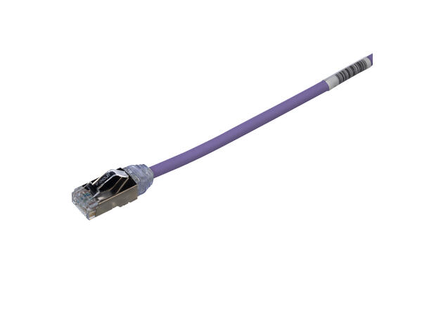 Patch kat6a F/UTP HF Lilla 20m, AWG28 Panduit Miniatyrpatch 