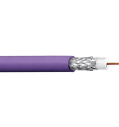 Videokoaks RG6 UHDTV 6 GHz SDI LSZH Belden  Ø=6,9mm Dca-s1d1a1 Lilla, 500mT