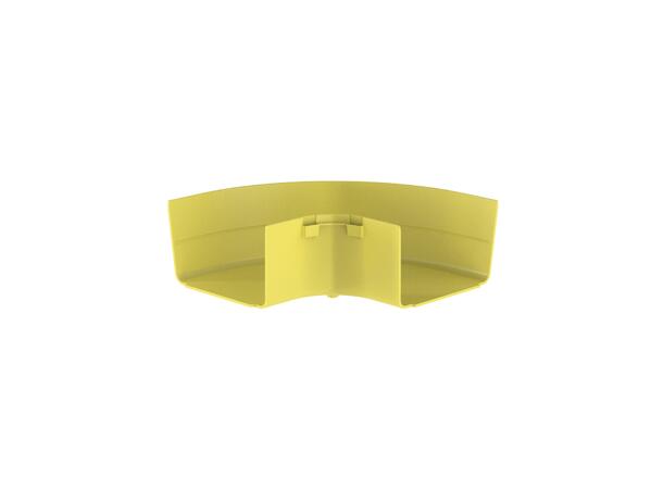 FiberRunner 6x4" Vinkel 90°, Gul Panduit Halogenfri 