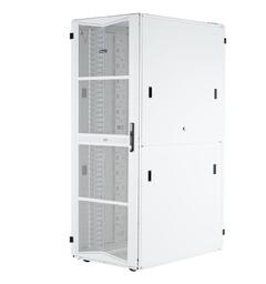 FlexFusion Cabinet 42RU 800mmx1200mm Brush seal, Cbl mng left,L PDU brkt,Hvit